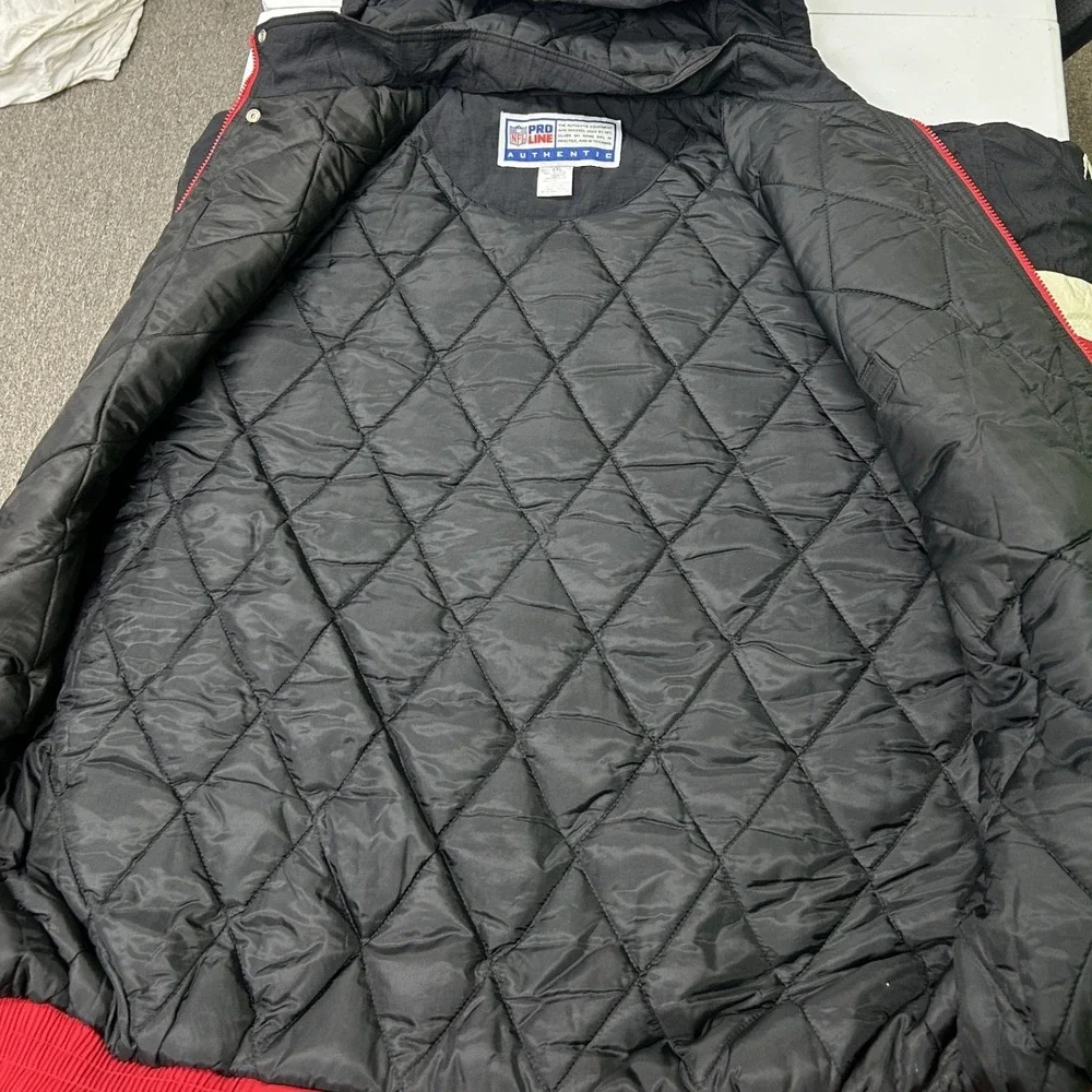 Reebok Puffer Jacket Mens XXL Red Kansas City Chiefs NFL Pro Line Vintage 90s